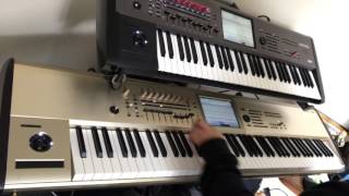 Video thumbnail of "Billie Jean Michael Jackson Korg Kronos  Keyboard Synth Sounds"