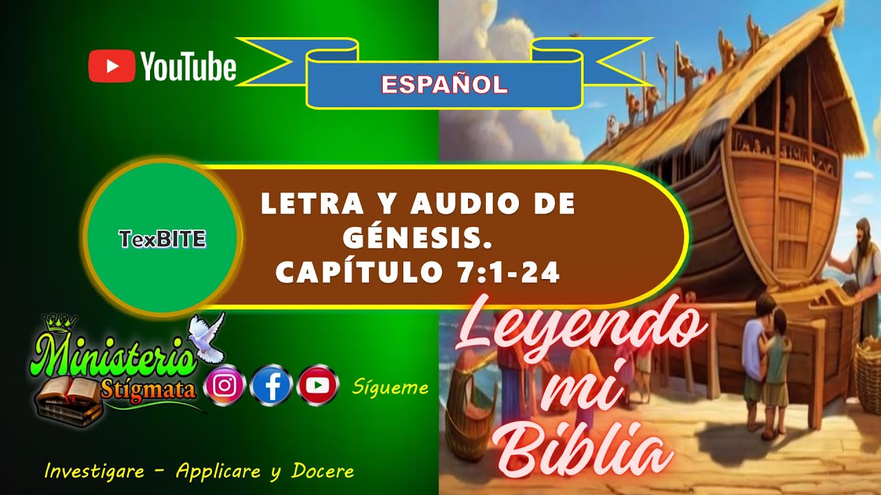 ☑️ Audio y Letra | Génesis Cap 7 | Biblia español - YouTube