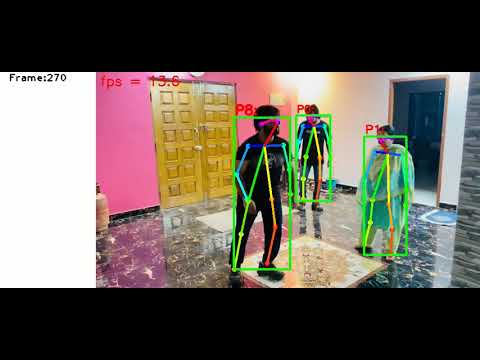 Real-Time Human Action Recognition Using Pose Estimation on Multiple Persons