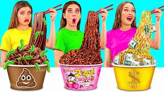 Rich vs Broke vs Giga Rich Food Challenge | Funny Moments by BaRaFun Challenge