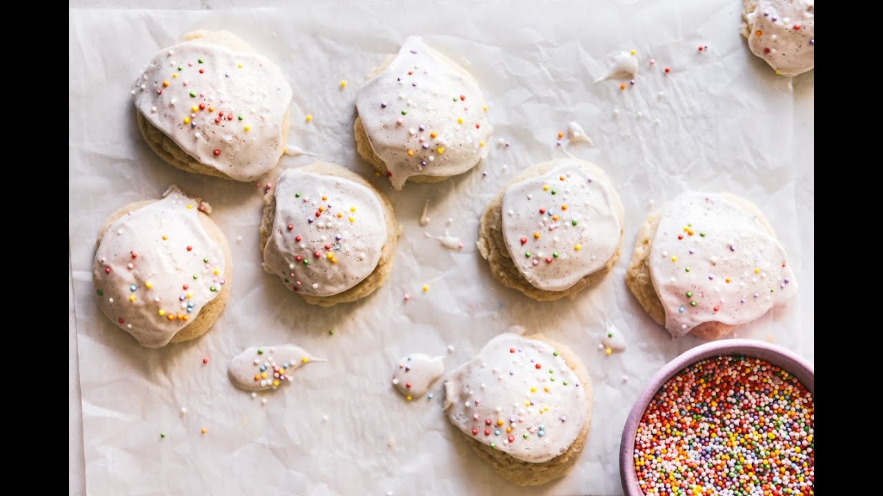 Salted Vanilla Bean Glazed Cookies