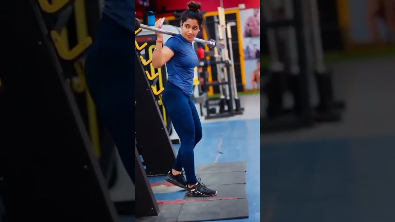 CUTE GIRL HARDWORKING GYM STATUS VIDEO SHORTS