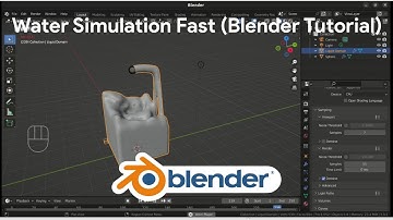 Water Simulation Fast (Blender Tutorial) - Cycles and Eevee Render