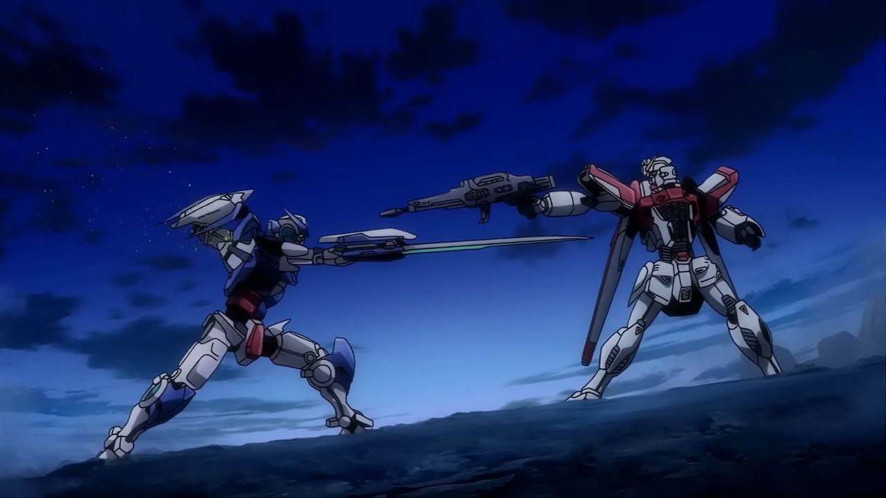 Gundam Amazing Exia VS Gundam F91 Imagine, with Gundam 00 Music