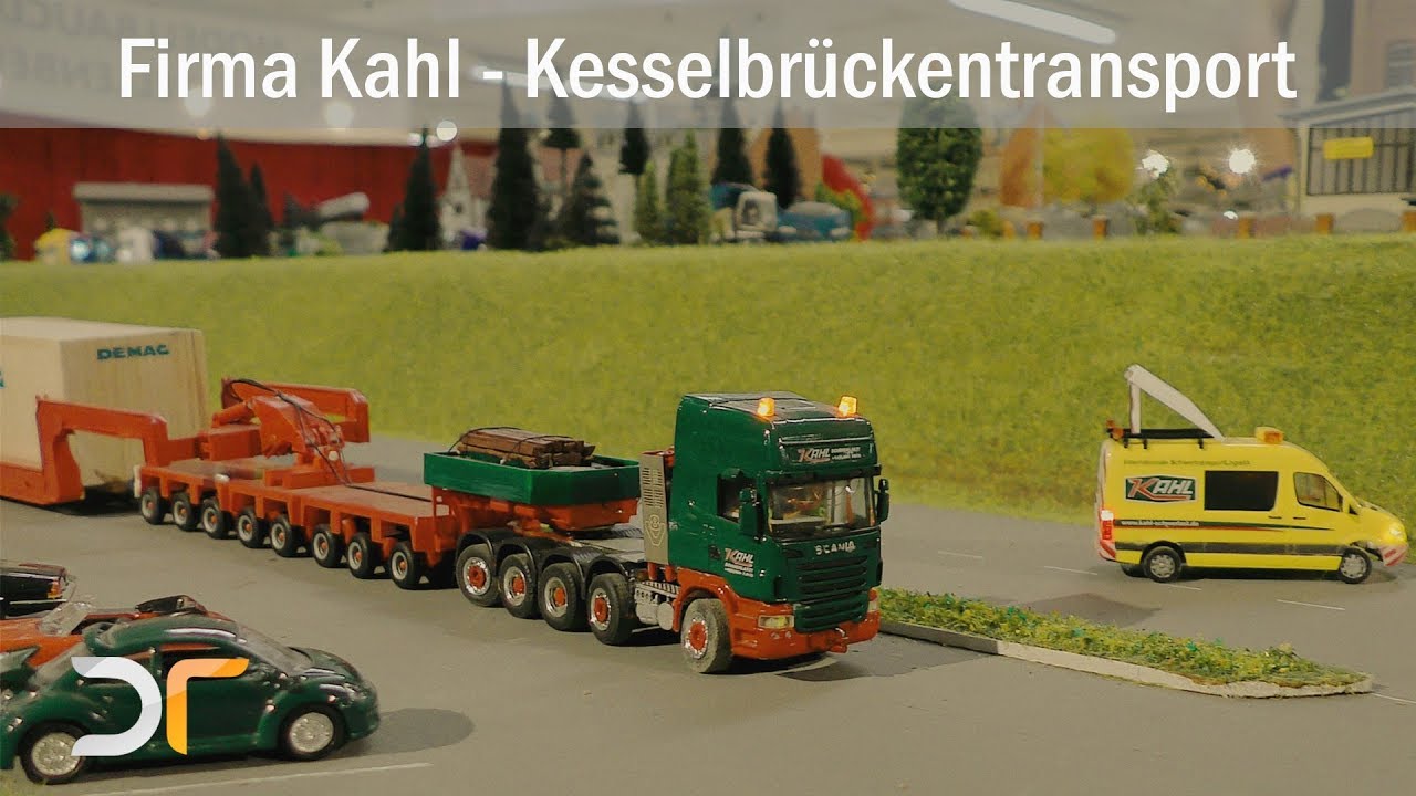 Mikromodell Rc Schwertransport Einer Kesselbrucke Firma Kahl