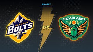 SMITE Challenger Circuit Phase 1 Week 1: Olympus Bolts vs Solar Scarabs