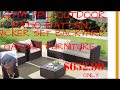 GTM 7 PC OUTDOOR PATIO RATTAN WICKER SET BACKYARD GARDEN FURNITURE GTM 7 PC OUTDOOR PATIO RATTAN WICKER SET BACKYARD GARDEN FURNITURE