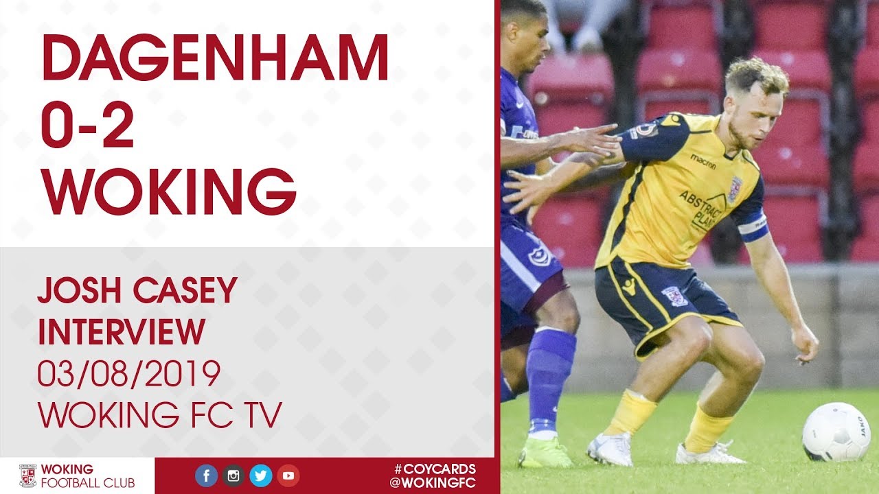 national league volley Dagenham & Redbridge 0-2 Woking | Josh Casey Interview