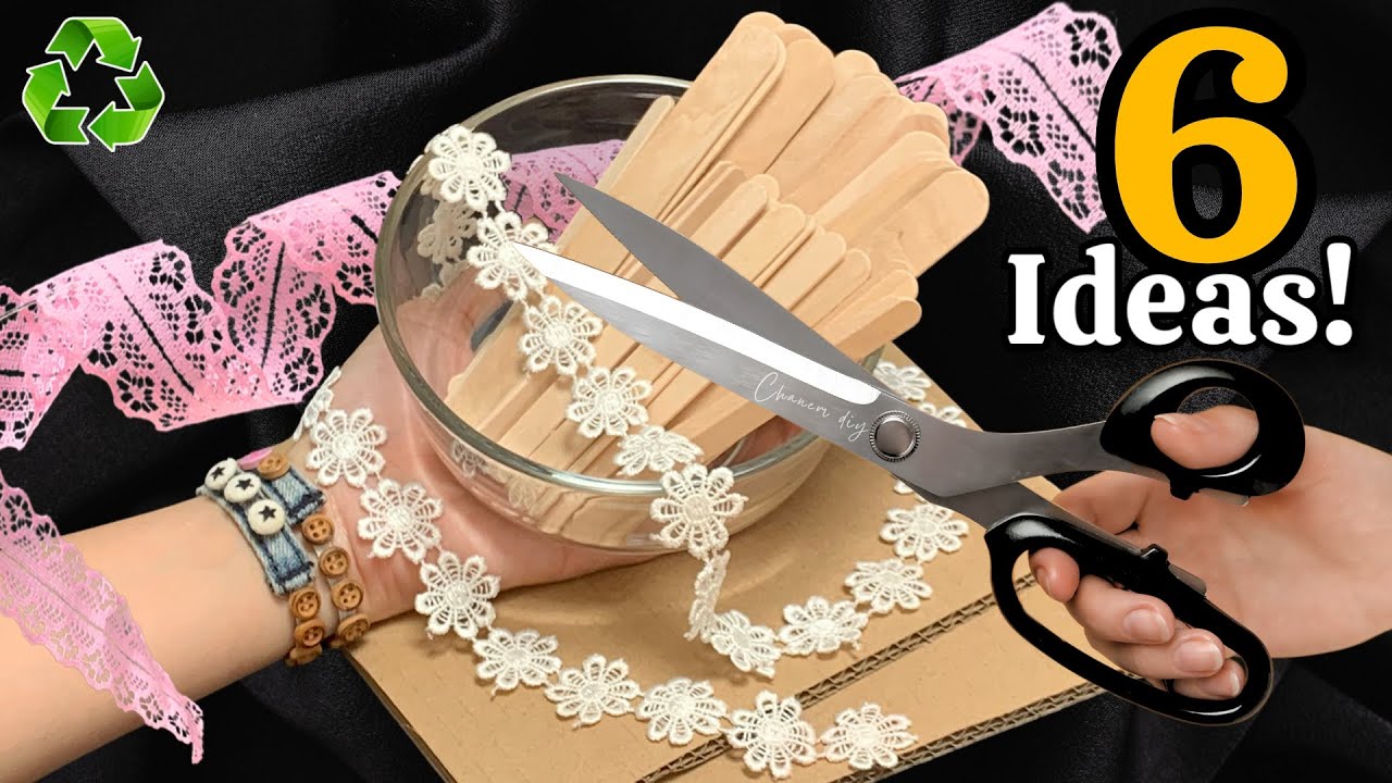 ✨ 6 идей роскошного декора комнаты своими руками 😍 Из картона и палочек от мороженого!