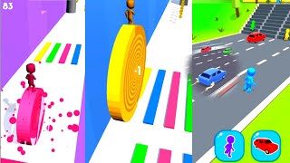 Layers roll vs shape shifting all level game play upload video game