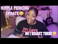 UPDATE✨: NIPPLE PIERCINGS❤️, HOW TO CLEAN NIPPLE PIERCINGS, NIPPLE PIERCING PROS & CONS|Kimmi Bella🦋