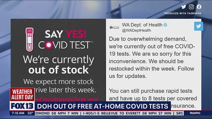 WA Dept. of Health is out of free COVID tests | FOX 13 Seattle