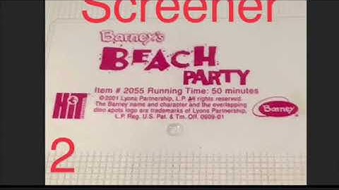 On Beach Party Screener (For All Mixed Up)
