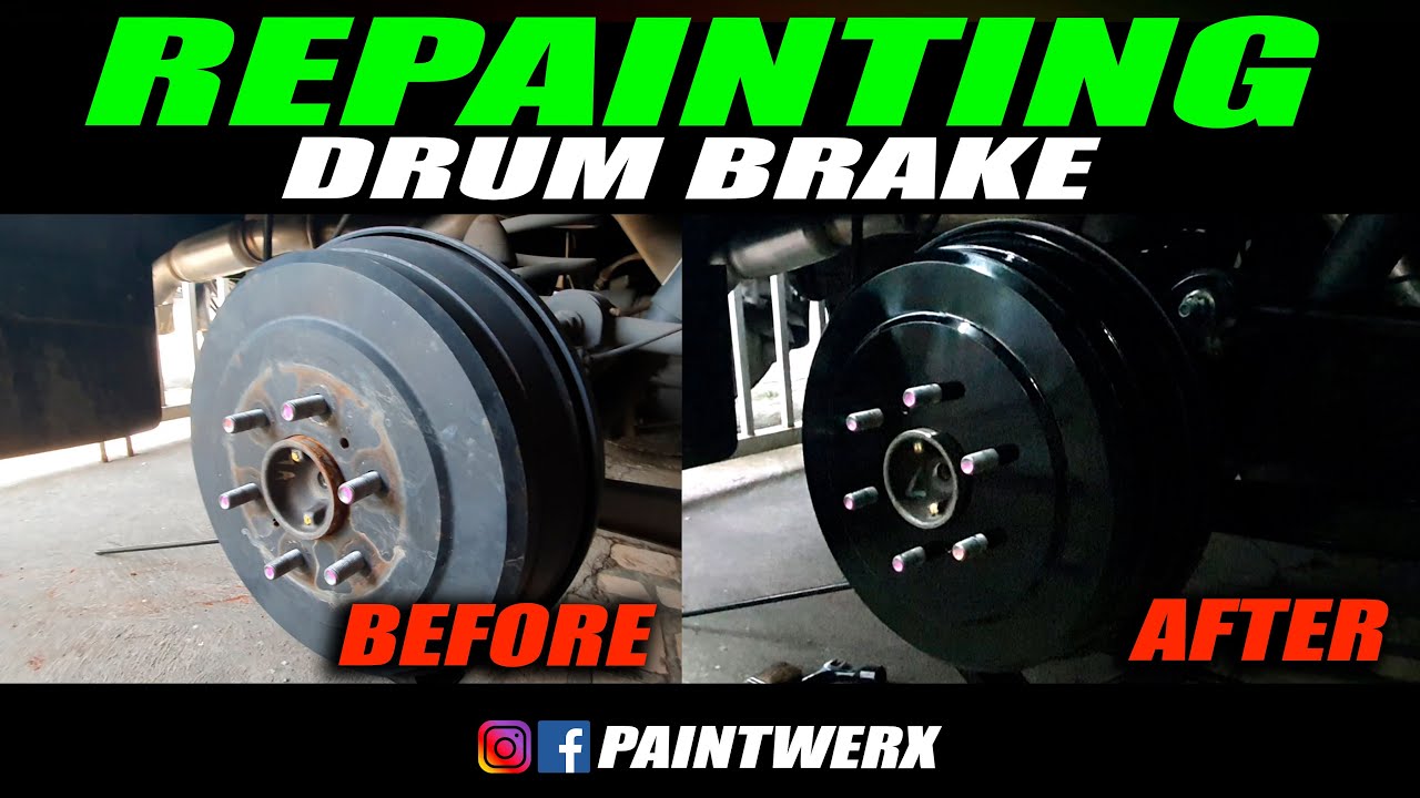 REPAINTING DRUM BRAKE NISSAN NAVARA YouTube