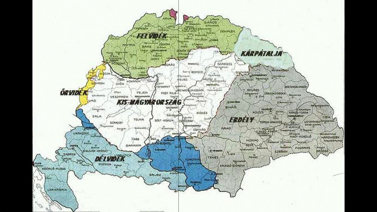 Великая венгрия карта