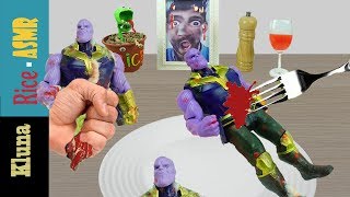 Kluna Tik eating Thanos Marvel Incredible !! Kluna Tik Style Dinner #54 | ASMR eating sounds no talk