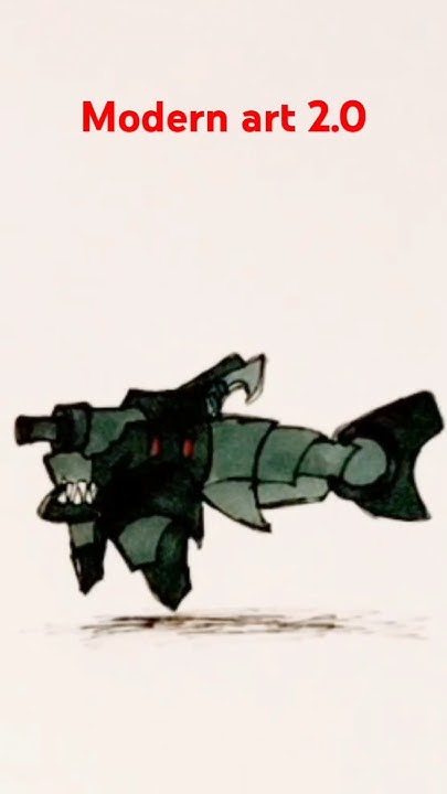 Techno shark drawing from home animations #modern art 2.0 #drawing # ...