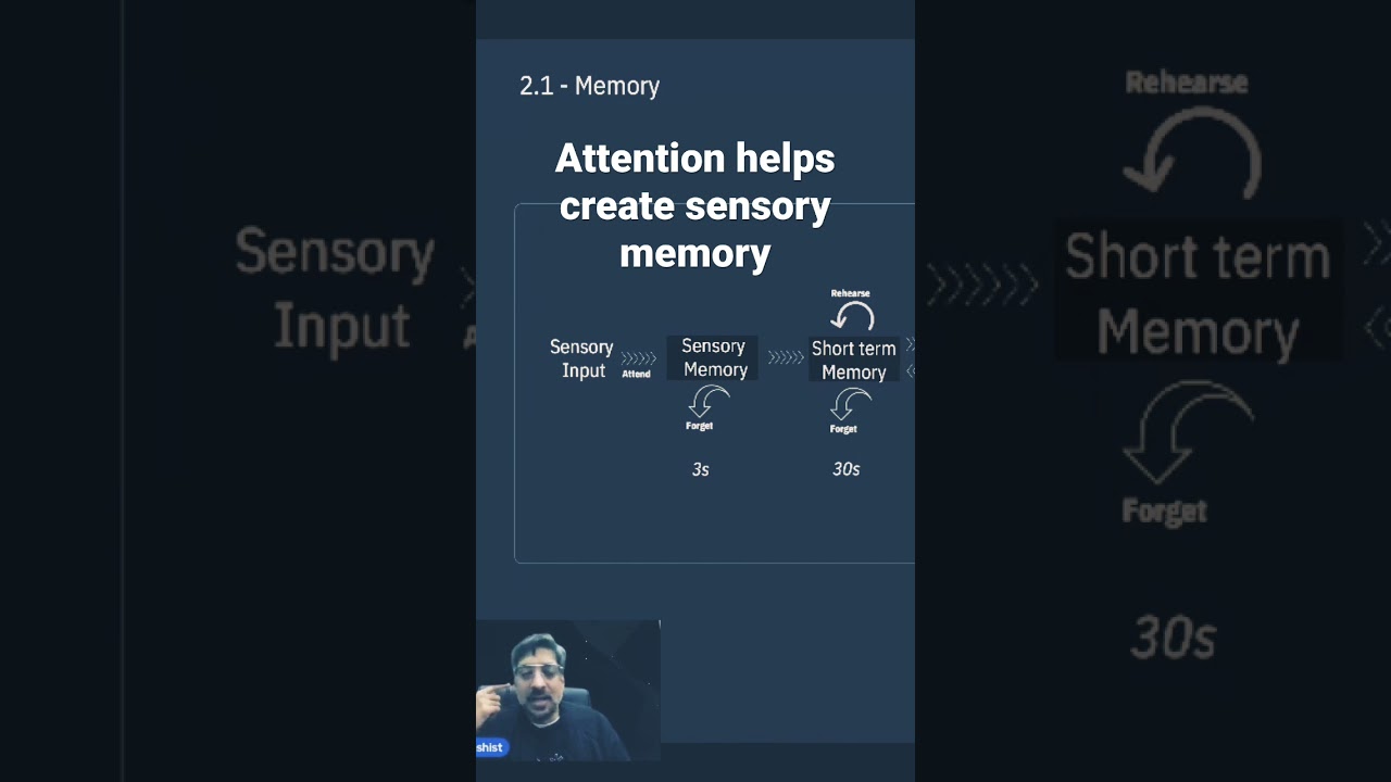 How attention helps create sensory memory?