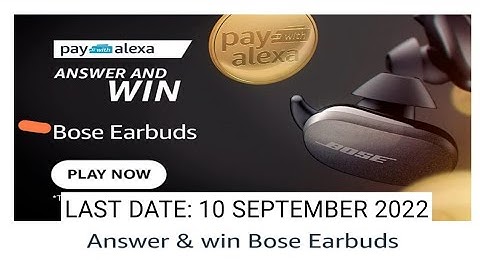 Amazon Funzone Bose Earbuds Quiz Answers Today|9 AUGUST 2022 | Daily Quiz Time