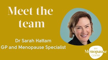 Meet the My Menopause Centre Team - Dr Sarah Hattam