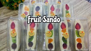 Jajanan Viral Ala ala Jepang Di Tik Tok "FRUIT SANDO" SANDWICH BUAH " cuma 3 bahan