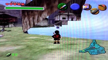 Zelda OOT Cheat Code kakariko village dead end glitch wall