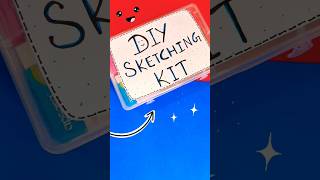 Homemade Sketching Kit 🤓 Diy Art kit 🌈 #shorts