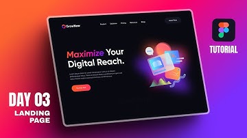 Landing Page Design in Figma | Daily UI Challenge Day - 03