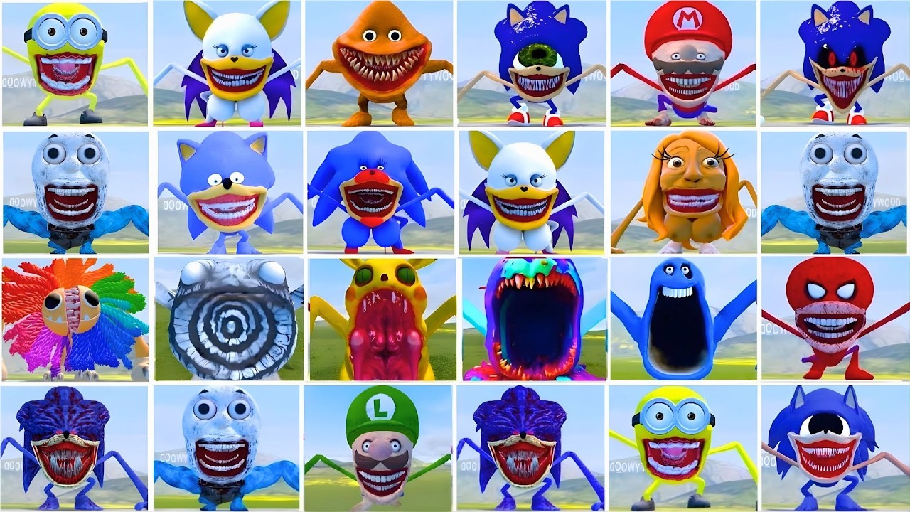 WHICH IS THE STRONGEST FROM ALL SHIN SONIC TAPES VS ITALIAN AI BRAINROT MEMES TAPES in Garry's Mod!