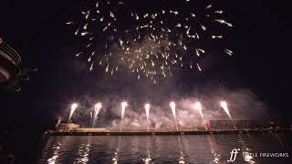 Winning display for Art En Ciel 2019 in Monaco by Sirotechnics and Foyle Fireworks