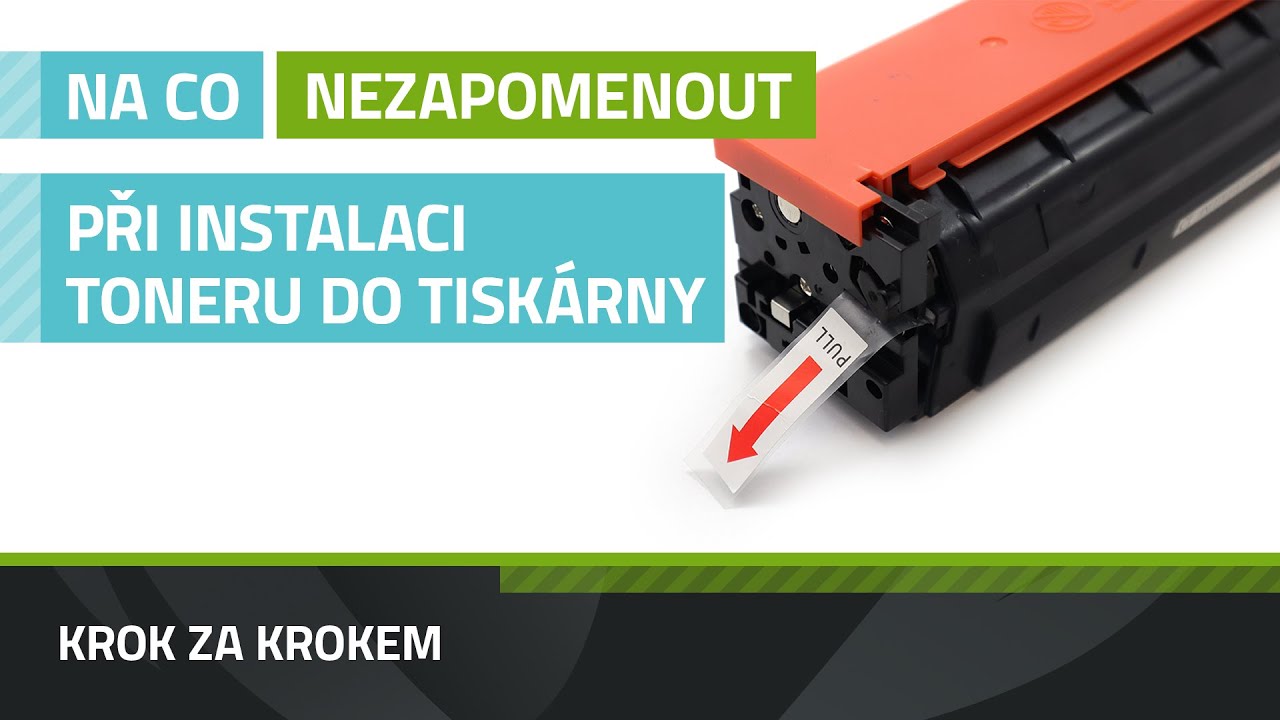 Jak vložit toner do tiskárny?