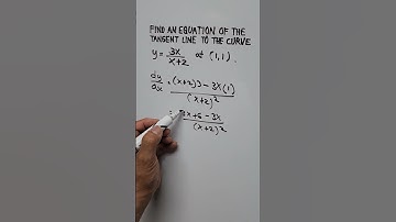 Find The Equation of the Tangent Line (Differential Calculus)