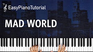 Mad World (Gary Jules) - Free Piano Tutorial + Sheet Music