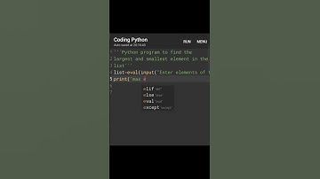 Finding max and min element in the list in Python #shorts#list#python#pythontutorialforbeginners