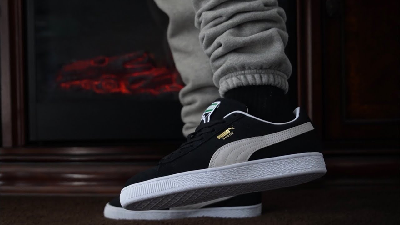 HOW TO STYLE A CLASSIC Puma Suede - Black & White (Unboxing and On-Feet) -  YouTube
