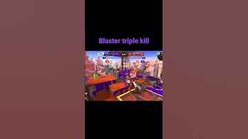 Getting a triple kill with a blaster in tower control Splatoon 3 Tower Control Gameplay #splatoon3
