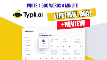Typli.ai Lifetime Deal and Review — AI Writer & SEO Writing Assistant | Write 1,500 Words A Minute