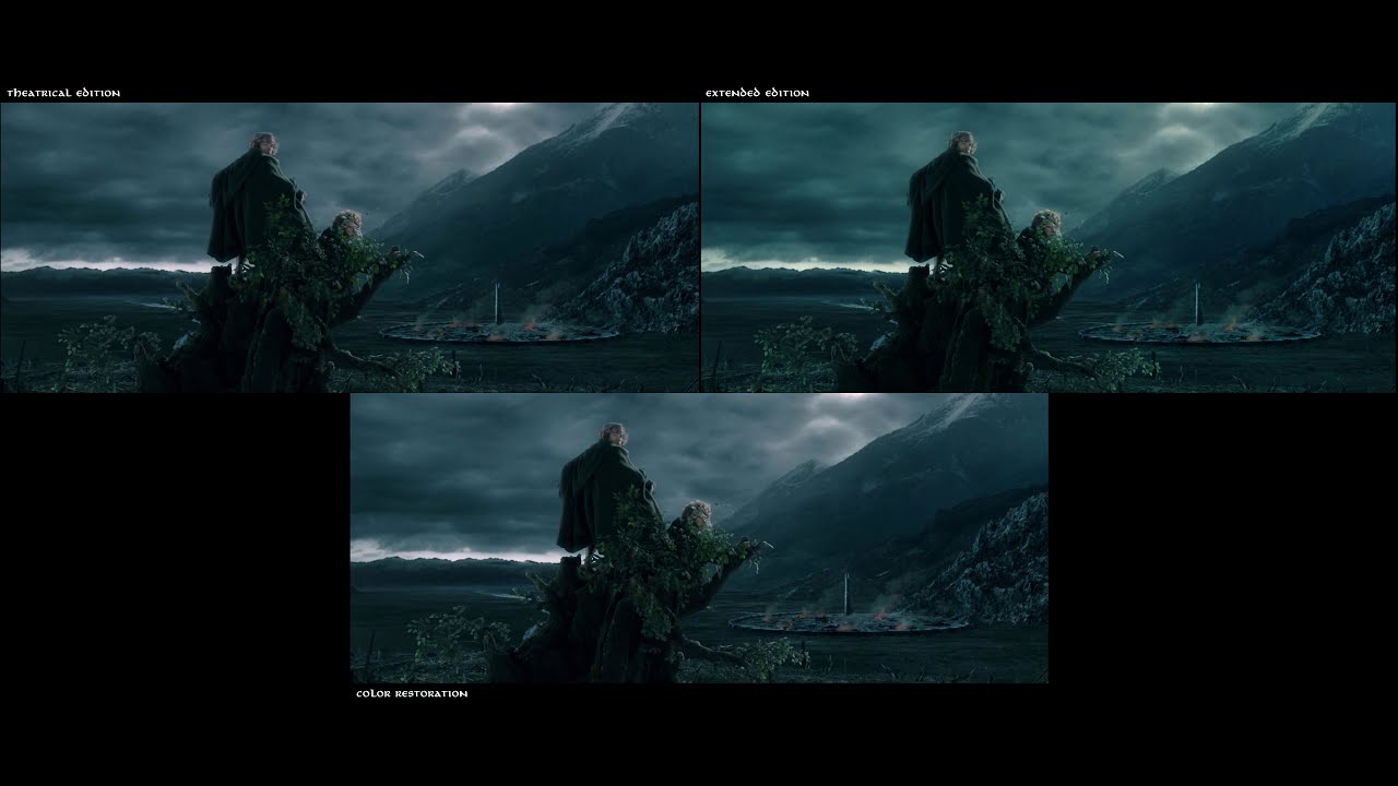 LOTR The Two Towers ‒ Theatrical BD vs Extended YouTube