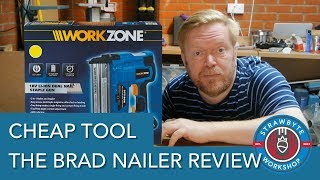 Brad Nailer Review | ALDI FERREX / Workzone 18v Li-Ion Dual Nail / Staple Gun CCT18GW 18 Gauge