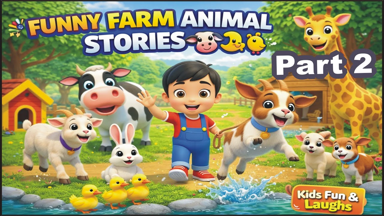Animals Cartoon |  Funny Farm Animal Stories 🐮🐐 | Kids Fun & Laughs | 3D Cartoon Farm Animation