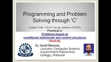 CS 201|PRACTICAL-2 (Part-3)| By Sunil Sharma , GPC Jhalawar