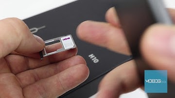 NOA Element H10 How to insert SIM card / memory card