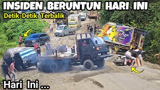 INSIDEN BERUNTUN DI BATU JOMBA HARI INI, Truk Terbalik #batujomba #batujombahariini