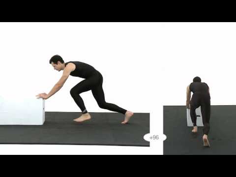 Push: Athletic male: Slow motion - Animation Reference Body Mechanics