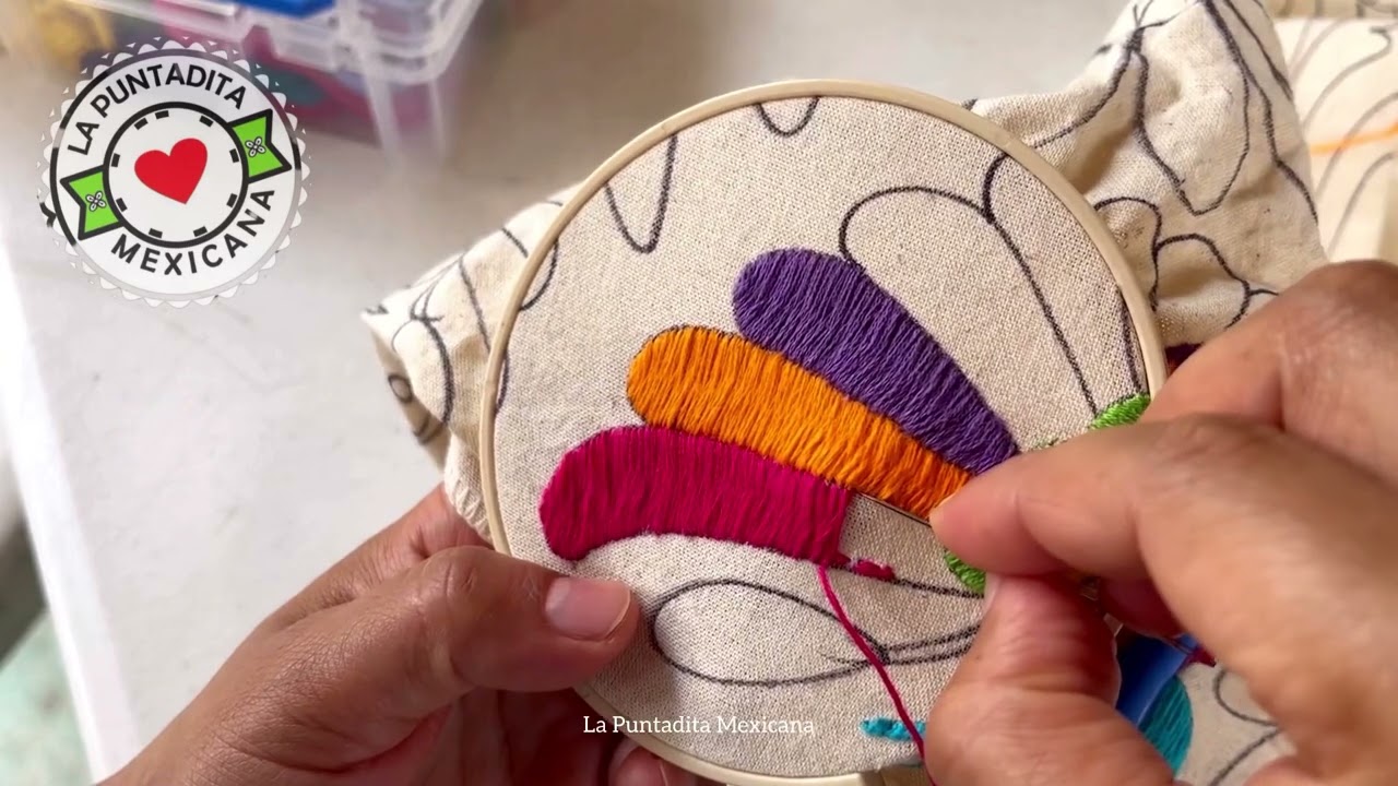 🌸 Así se termina de bordar en punta #bordadomexicano #embroidery #bordados #Tenango