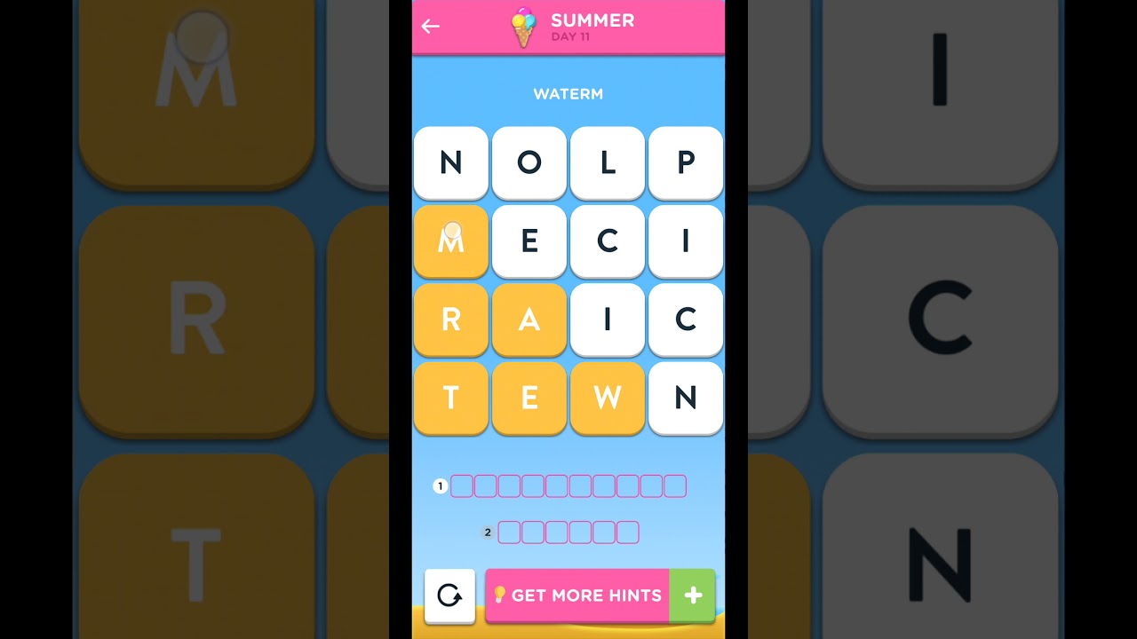 Wordbrain 2 Summer Event July 13 2021 Wordbrain 2 Summer Event Day 11