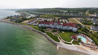 4K drone video showing Bay Harbor and Petoskey, Michigan. 4K drone video showing Bay Harbor and Petoskey, Michigan.