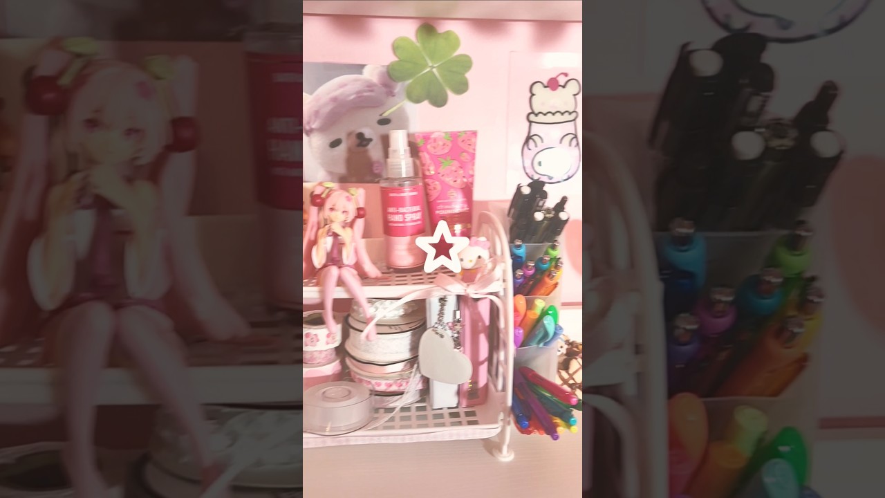 working on a desk makeover video 