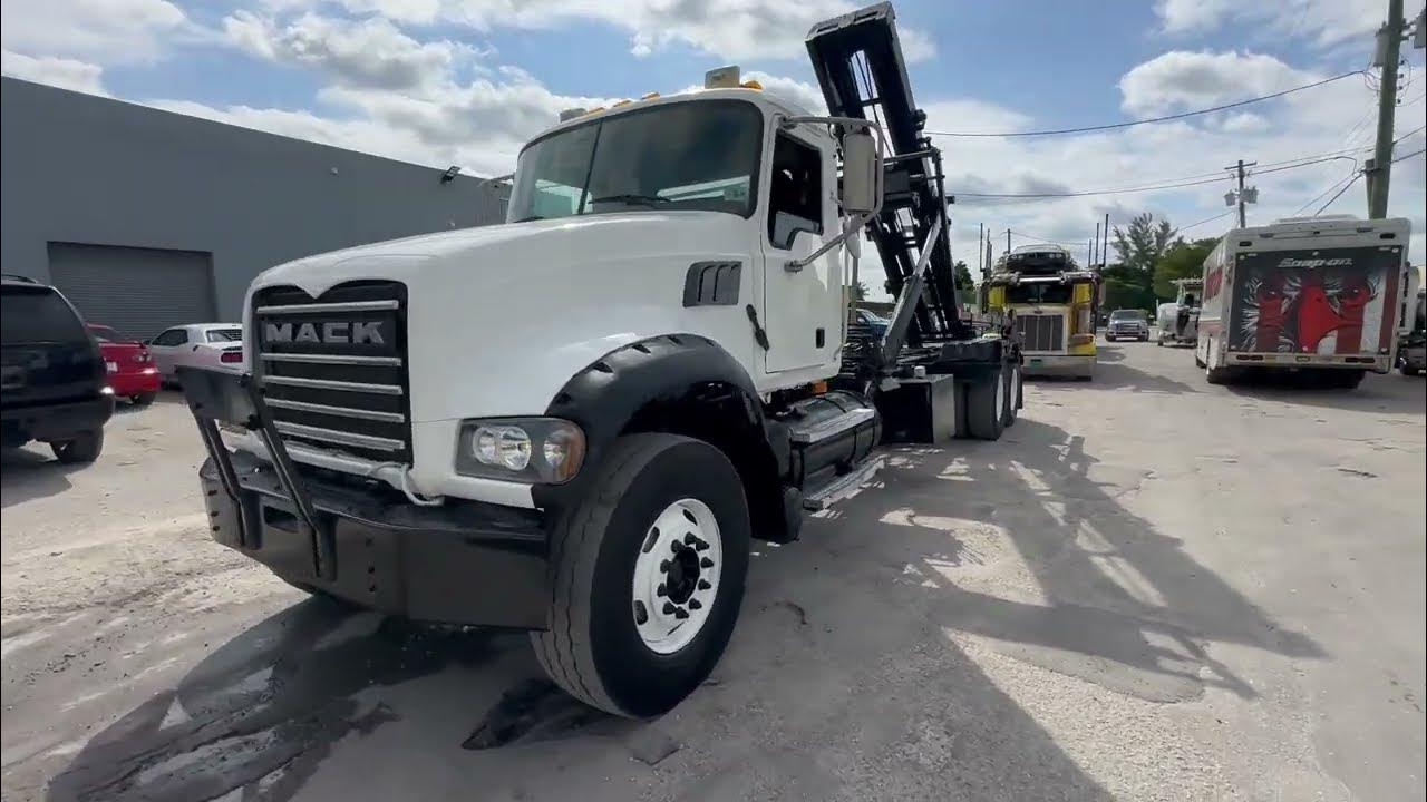 2010 Mack Granite Galbreath RollOff Cable Hoists Truck YouTube