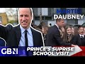 Prince william cracks joke at suprise school visit tackling mental health stigma in men